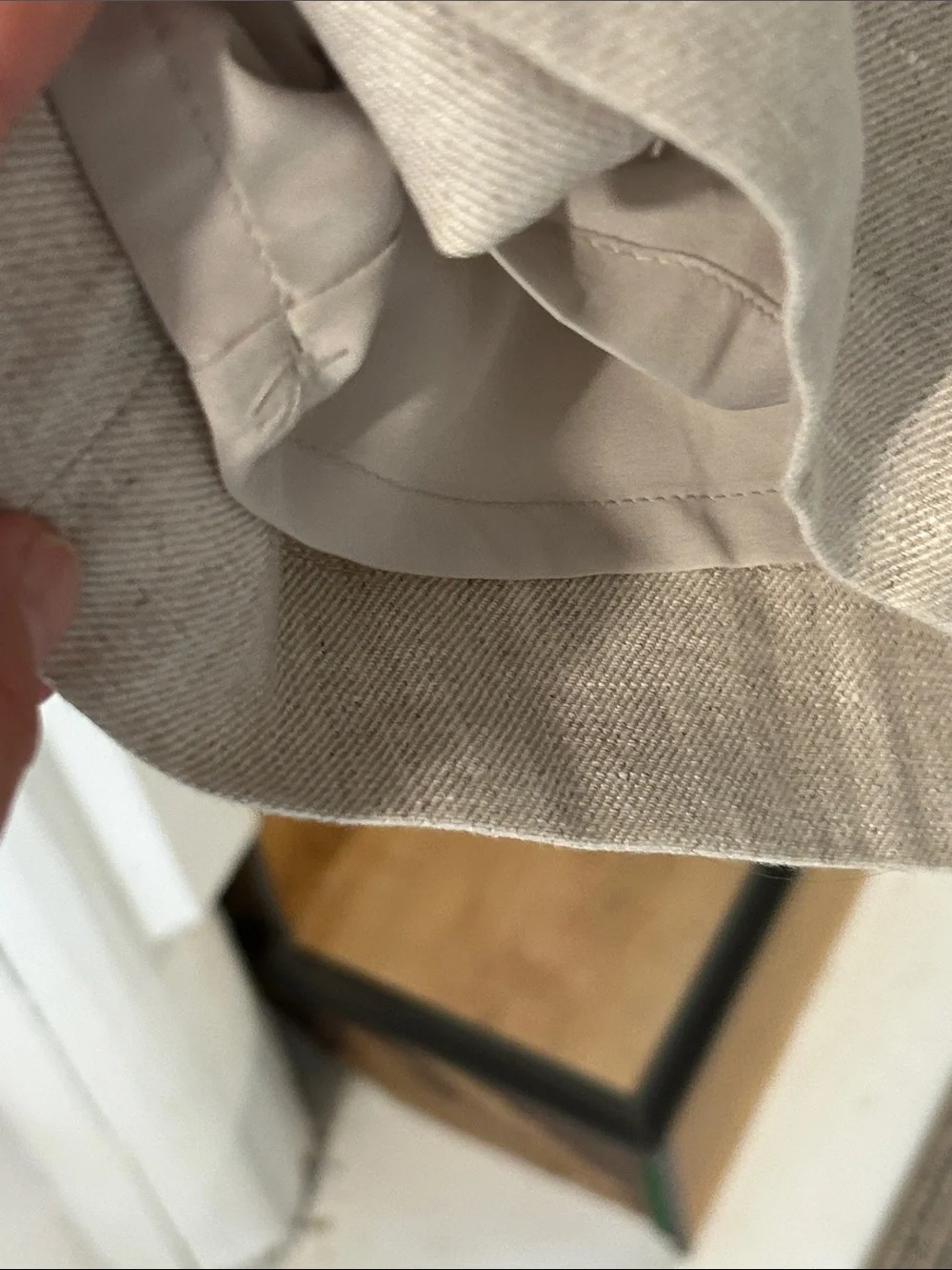 J. Crew Beige Linen Blend Trousers